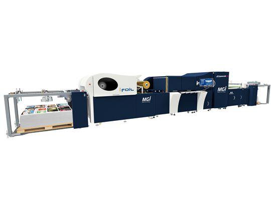 柯尼卡美能达办公系统（中国）有限公司：MGI JETvarnish 3D 52L数字后工增效印刷机